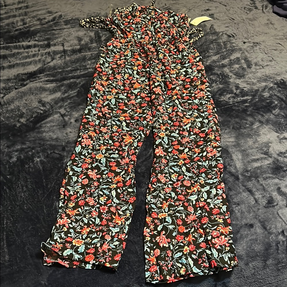 Floral Print Jumpsuit